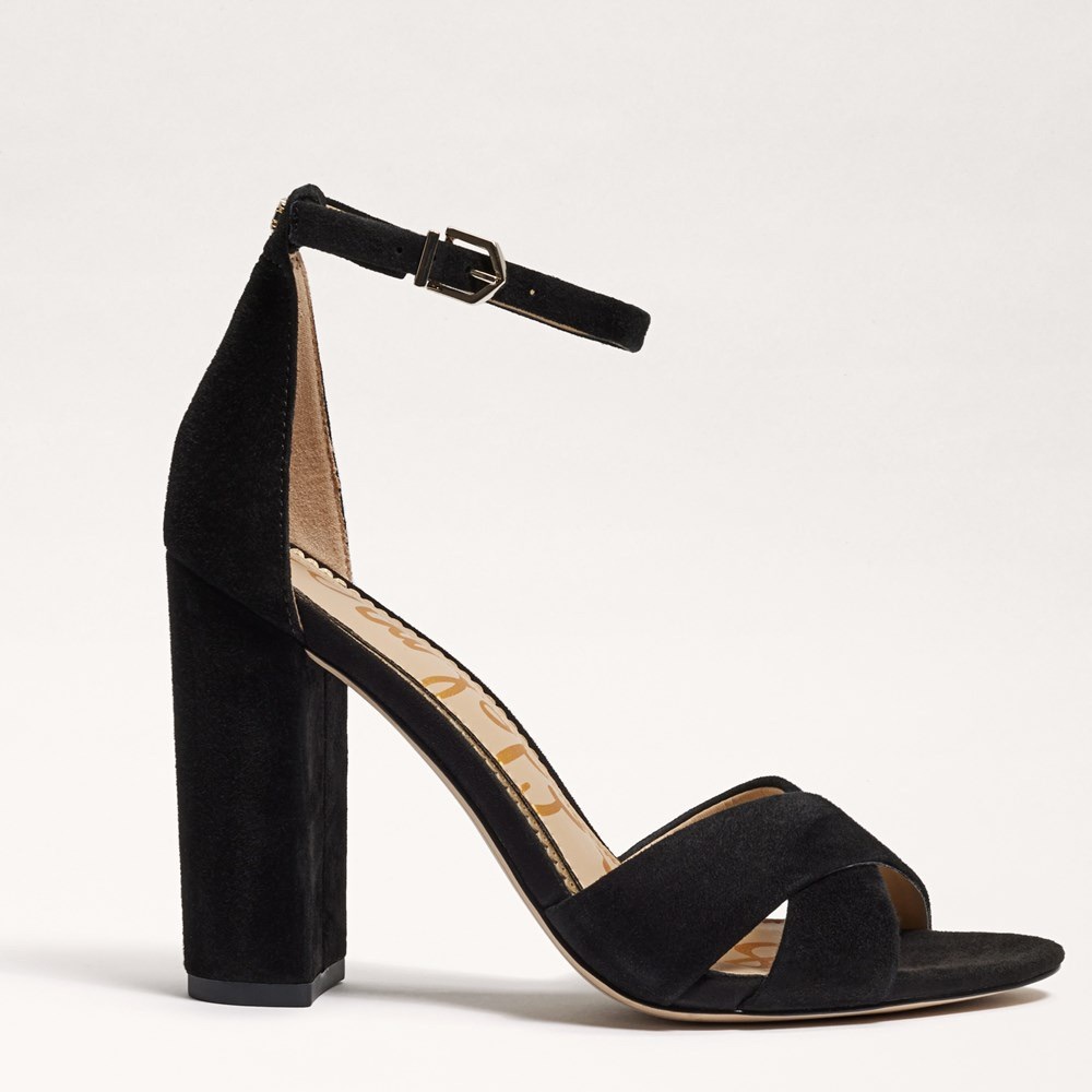 New Sam Edelman Yancy block heel suede sandals size 9